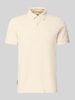 PME Legend Slim Fit Poloshirt mit Label-Detail Offwhite