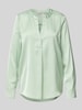 Christian Berg Woman Selection Regular fit blouse met tuniekkraag Lindegroen