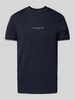 Tommy Hilfiger T-shirt z nadrukiem z logo Granatowy