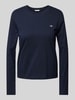 Gant Longsleeve mit Label-Stitching Marine