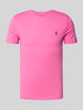 Polo Ralph Lauren T-Shirt mit Label-Stitching Pink