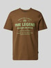 PME Legend T-Shirt mit Label-Print Oliv