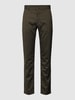 BOSS Orange Slim Fit Chino mit Allover-Muster Oliv