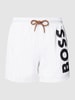 BOSS Zwembroek met labelprint, model 'Octopus' Offwhite