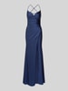 Luxuar Abendkleid mit Herz-Ausschnitt Marine