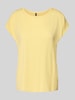 Vero Moda Loose Fit T-Shirt aus Lyocell-Mix Modell 'AVA' Hellgelb