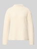 Marc O'Polo Denim Regular fit pullover met turtleneck van katoenmix Offwhite