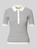 Gant Poloshirt mit gerippten Abschlüssen Marine