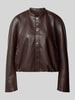 someday. Jacke in Leder-Optik mit Stehkragen Modell 'Nairi' Bordeaux