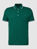 Christian Berg Men Poloshirt mit Label-Patch Dunkelgrün