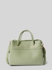 VALENTINO BAGS Handtas met labeldetail in metallic Mintgroen