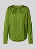 Christian Berg Woman Selection Regular fit blouse met blinde knoopsluiting Groen