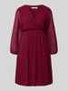 ZABAIONE Freizeitkleid mit V-Ausschnitt Modell 'Im44sa' Bordeaux