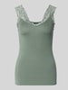 Vero Moda Slim fit tanktop in viscosemix, model 'ROSA' Rietgroen
