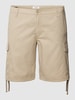 Jack & Jones Plus PLUS SIZE cargoshort met tunnelkoord, model 'MARLEY' Beige