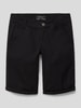 Blue Effect Chino-Shorts mit Label-Patch Schwarz