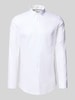 Jake*s Slim Fit Business-Hemd mit Kentkragen Weiss