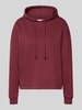 PIECES Regular Fit Hoodie aus Baumwoll-Mix Modell 'CHILLI' Bordeaux
