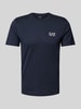 EA7 Emporio Armani T-Shirt aus reiner Baumwolle Modell 'TRAIN CORE' Dunkelblau