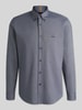 BOSS Orange Regular fit vrijetijdsoverhemd van Oxford-katoen, model 'RICKERT' Marineblauw