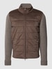 GRAN SASSO Jacke mit Stepp-Einsatz Taupe Melange