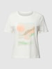Tom Tailor T-shirt met motiefprint Offwhite