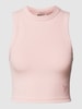 Guess Activewear Tanktop mit Feinripp Modell 'EDIE' Violett