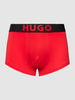 HUGO CLASSIFICATION Trunks mit elastischem Logo-Bund Rot