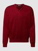 MAERZ Muenchen Pullover van scheerwol  Bordeaux