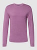 MCNEAL Pullover mit geripptem Rundhalsausschnitt Lavendel meliert