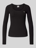 Guess Activewear Shirt met lange mouwen en ronde hals, model 'COLETTE' Zwart