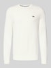Lacoste Regular Fit Strickpullover aus Baumwoll-Mix  Offwhite