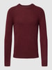 MCNEAL Strickpullover mit Label-Stitching Rot meliert