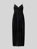 Only Midi-jurk met spaghettibandjes, model 'ELEMA' Zwart