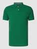Superdry Poloshirt met labelstitching, model 'CLASSIC' Grasgroen
