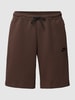 Nike Sweatshorts met labelprint Middenbruin