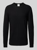 CK Calvin Klein Strickpullover mit Strukturmuster Black