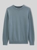 Marc O'Polo Regular Fit Pullover aus Baumwoll-Mix mir Schurwoll-Anteil Hellblau