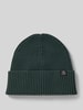Marc O'Polo Czapka beanie z czystej bawełny z brzegiem Petrol