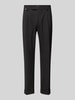 Cinque Regular Fit Bundfaltenhose mit Label-Detail Modell 'GIANNI' Black