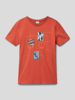 s.Oliver RED LABEL T-Shirt mit Motiv-Print Terrakotta