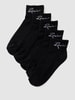 REVIEW Socken mit Label-Schriftzug Black