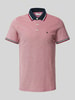 Jack & Jones Slim fit poloshirt met logostitching, model 'PAULOS' Rood gemêleerd