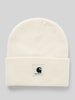 Carhartt Work In Progress Beanie mit Label-Patch Modell 'ASHLEY' Offwhite