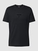 Emporio Armani T-Shirt mit Label-Stitching Black