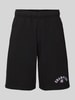 CHAMPION Baggy Fit Sweatshorts mit Label-Stitching Black
