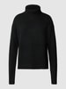 Christian Berg Woman Rollkragenpullover mit überschnittenen Schultern Black