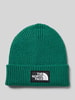 The North Face Czapka beanie z efektem prążkowania Zielony