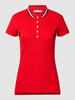 Tommy Hilfiger Slim Fit Poloshirt mit Kontraststreifen Rot
