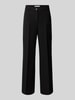 Raffaello Rossi Straight Fit Bundfaltenhose aus Viskose-Mix Modell 'MILEY' Black